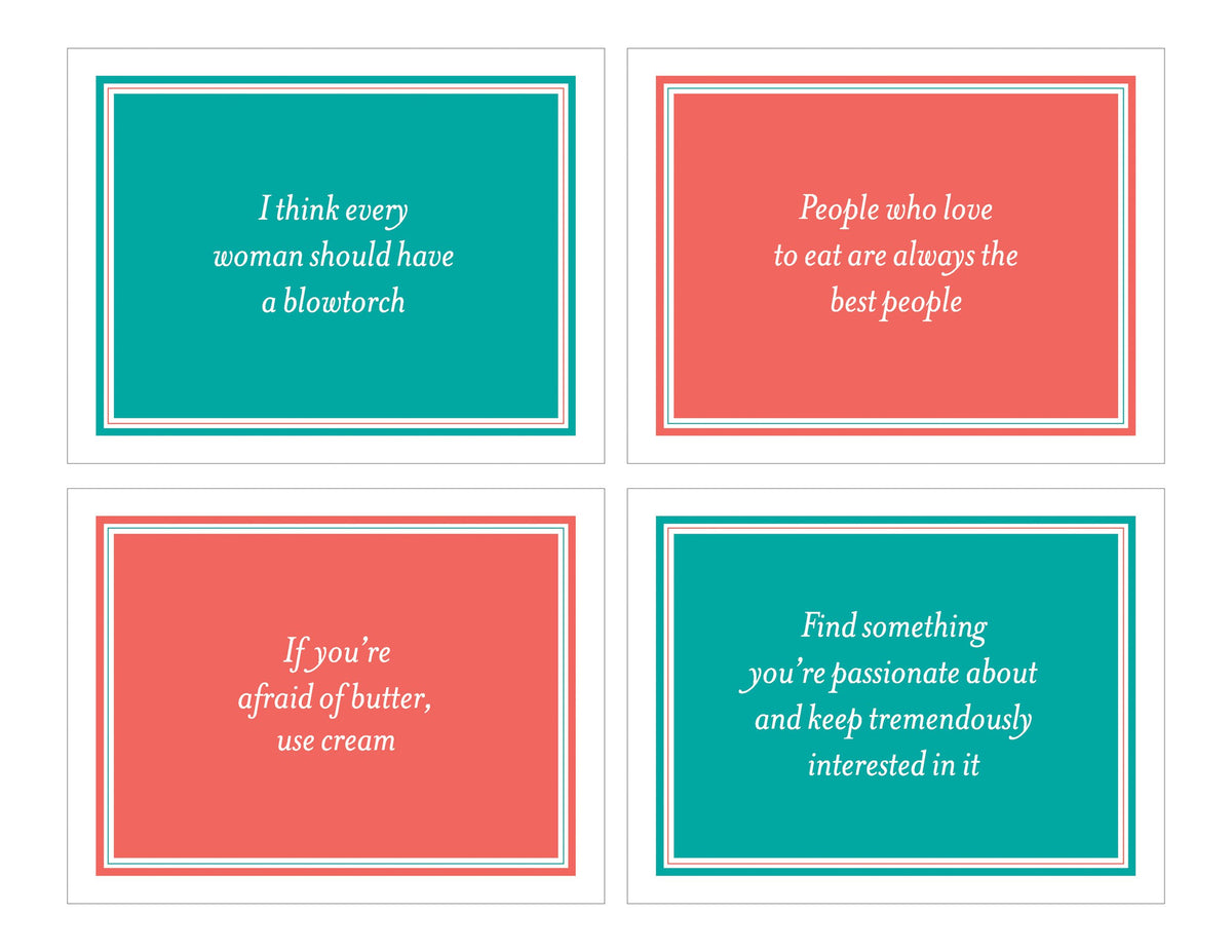 Julia Child Notecards Princeton Architectural Press