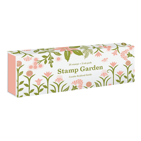 Coffret de tampons en bois fleurs du jardin-Garden Stamp- Princeton  Architectural Press