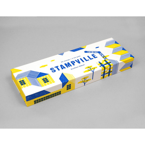 Stampville: 25 Stamps + 2 Ink Pads [Book]
